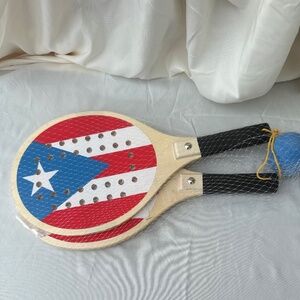 Beach Paddle with Puerto Rican Flag